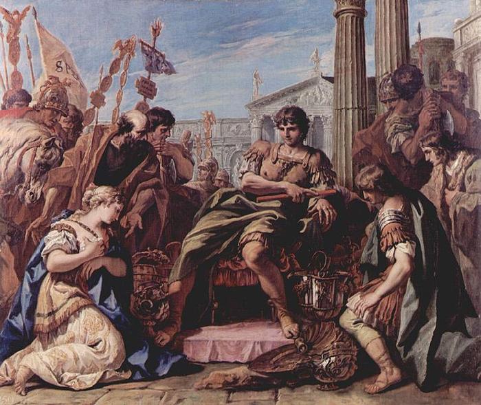 Sebastiano Ricci Die Zuruckhaltung des Scipio oil painting image